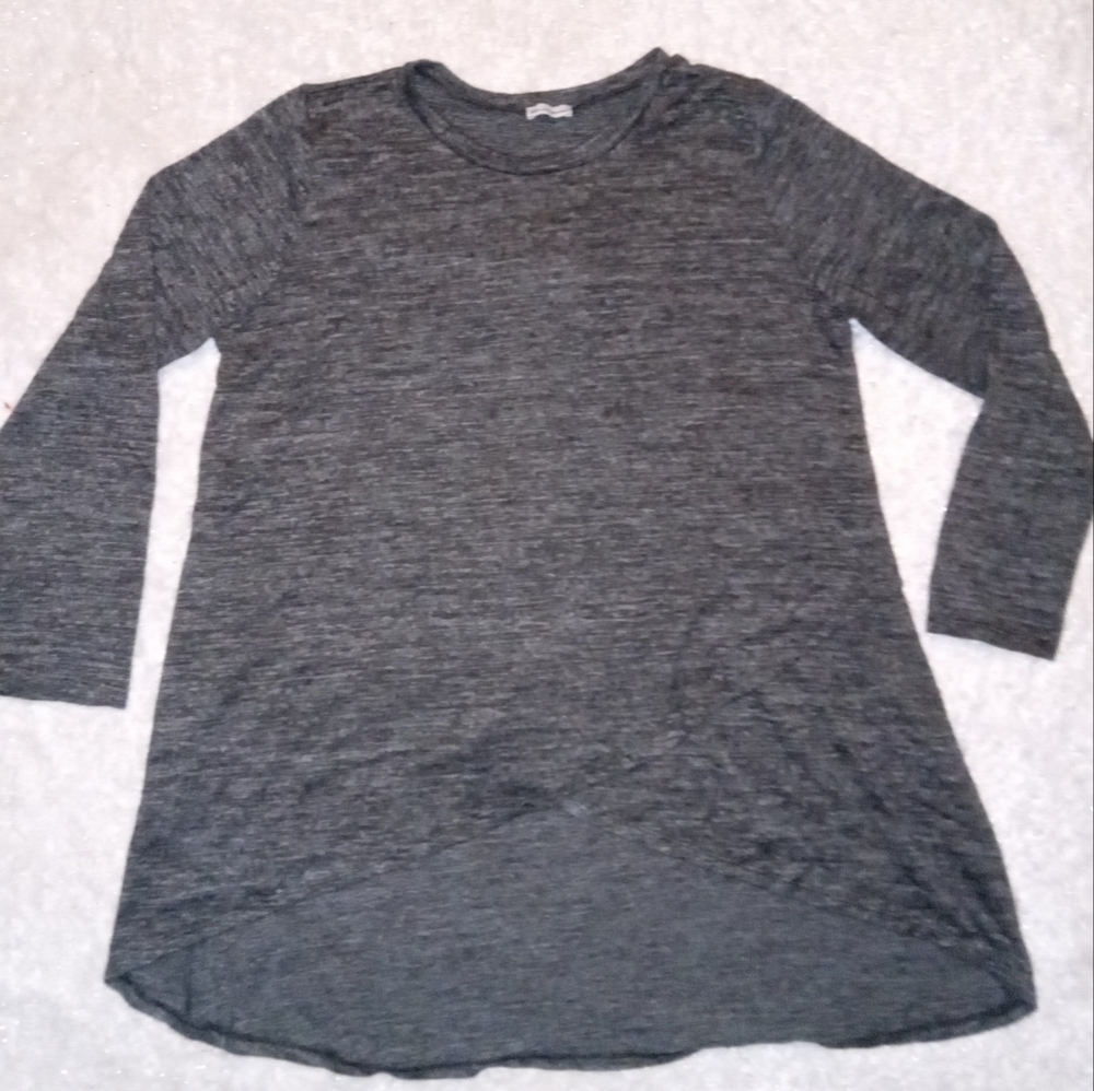 Egy California Heather Gray Faux Wrap Tunic size XL - Picture 3 of 5